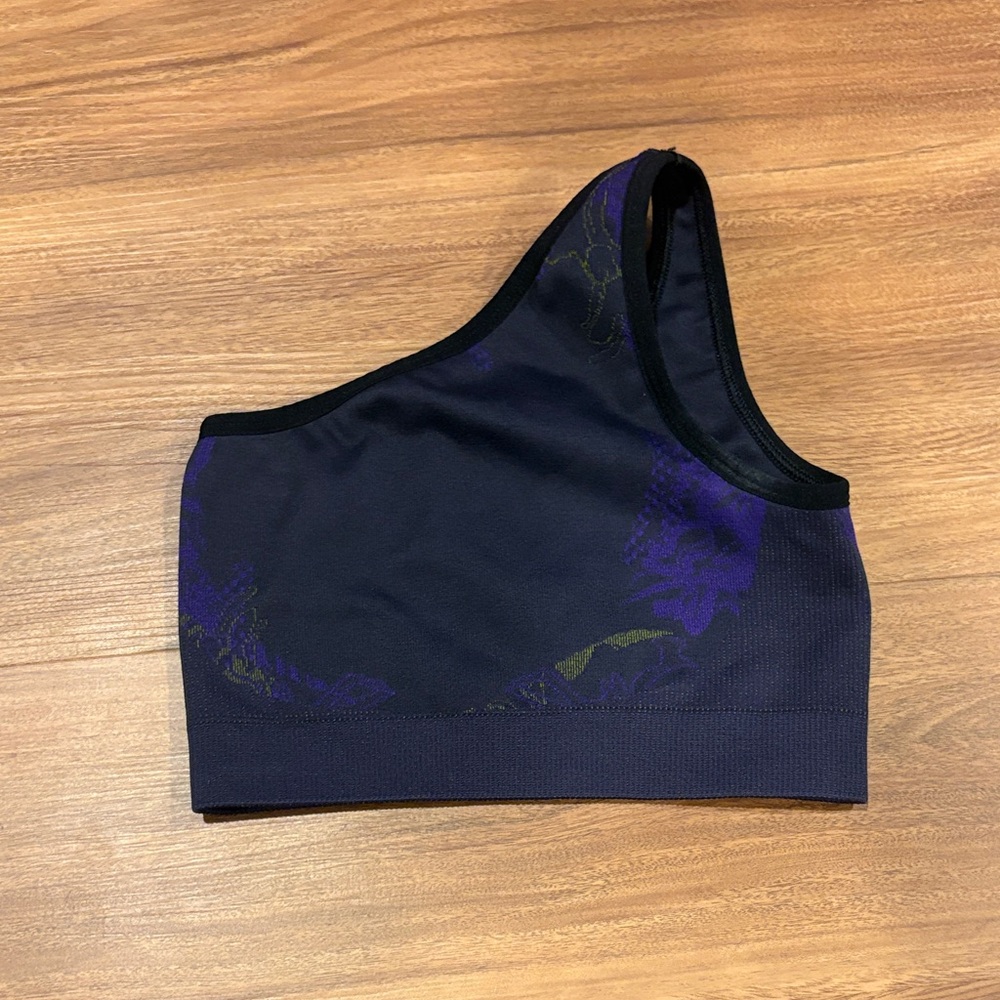 Gymshark Purple One-Shoulder sports bra